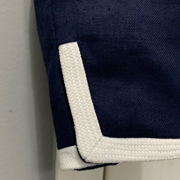 Lucie Lady J. Crew Dark Blue Blazer with White Edging - Picture 5 of 6